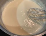 Hình bước làm 1 của món Bánh flan không trứng không hấp không sợ mặt rỗ
