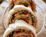 A picture of step 8 of Veg Pinwheel Sandwich Healthy Quick Recipe.