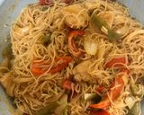 Foto del paso 8 de la receta: Noodles con verdura y pollo estilo oriental