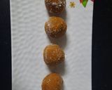A picture of step 4 of Mathura style peda.