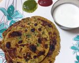 A picture of step 3 of Muli ke Parathe.