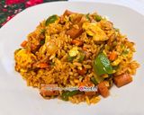 泰式紅咖哩炒飯的食譜步驟1照片