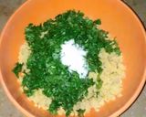 A picture of step 2 of Kachhe chane ke kabab.