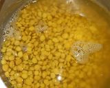 A picture of step 1 of Chanadaal and rice.