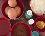 Foto langkah ke 1 dari resep Topo Map Chiffon Cake.