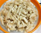 A picture of step 2 of Banana Stem Rasam.
