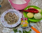 Gambar langkah 1 resipi Cucur Ikan bilis Mudah.