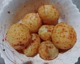 A picture of step 1 of Luchi & Cocoa Potato Curry (Puri sabji).