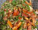 A picture of step 3 of Vermicelli Veg pulavNo onion recipe.