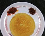 A picture of step 3 of Minapa rotti Andhra dish.