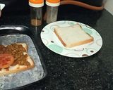 A picture of step 2 of Amritsari paneer chole sandwich.