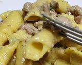 Foto del passaggio 4 della ricetta Garganelli con tonno e crema di pistacchio 😉