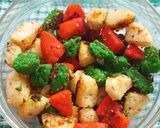 A picture of step 2 of Tadka Tri colour idly.