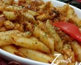 A picture of step 5 of Pasta Arrabbiata.