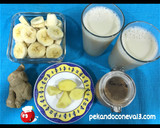 Foto del paso 1 de la receta: Batido de plátano energizante