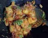 A picture of step 2 of Bread Korma.