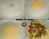 A picture of step 5 of Peri-Peri Corn Masala Gram Flour Pan Cake With & Without cheese.