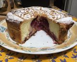Une image de l'étape 10 de Gâteau surprise soufflé aux pêches de vigne.