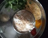 A picture of step 1 of Pappu chegodilu.