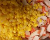 A picture of step 5 of Crab Meat imitation salad.