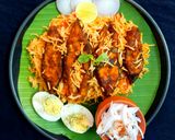 A picture of step 11 of Katla fish biryani in electric rice cooker.