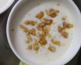 A picture of step 5 of Butterscotch lassi (without sugar).