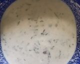 A picture of step 1 of Rava Sooji Chilla.