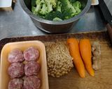My多彩的燉肉丸子的食譜步驟1照片