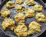 A picture of step 3 of Methi, spring onion appe.