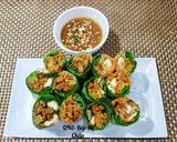 Hình bước làm 4 của món Bì cuốn chay
