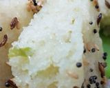 A picture of step 5 of Breakfast Rava Dhokla.