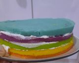 Foto langkah ke 6 dari resep Rainbow steamed cake.