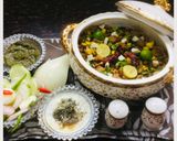 A picture of step 6 of Soya Chunks Paneer Biryani.