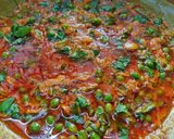 A picture of step 5 of Raw turmeric sabzi.