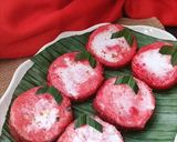 Foto langkah ke 8 dari resep Bingka/bibingkaan merah putih.