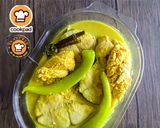 Gambar langkah 5 resipi Gulai Ikan Tenggiri Lada Solok Kelantan.