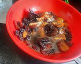 A picture of step 1 of Plum cake.