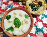A picture of step 4 of Charnamrit /Panchamrit (Bhog Prasad).
