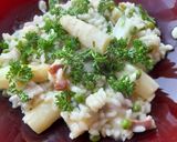 A picture of step 7 of Asparagus and pea risotto.