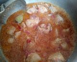 A picture of step 4 of Chicken Qorma.