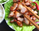 Hình bước làm 3 của món Ba rọi chiên mắm tỏi