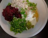 A picture of step 2 of Beetroot Thepla.