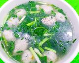 Hình bước làm 3 của món Canh rau tần ô nấu cá thác lác viên