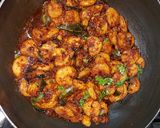 A picture of step 11 of PRAWNS FRY (andhra style).