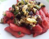 Foto del paso 10 de la receta: Pasta🍝con salsa de remolacha, calabacín y berenjena...🍝🥒🍆🌰🌶🍝