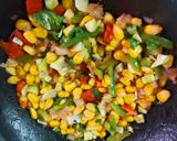 A picture of step 2 of Masala Cheese Corn Chaat.
