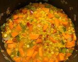 A picture of step 2 of Spicy sweet potato corn chowder.