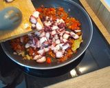 A picture of step 3 of Octopus Empanada.