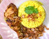 รูปขั้นตอนการทำที่ 2 ของ ข้าวผัดหมกไก่ทอด