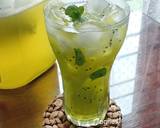 Cara Membuat Melon Mint Iced Green Tea 5